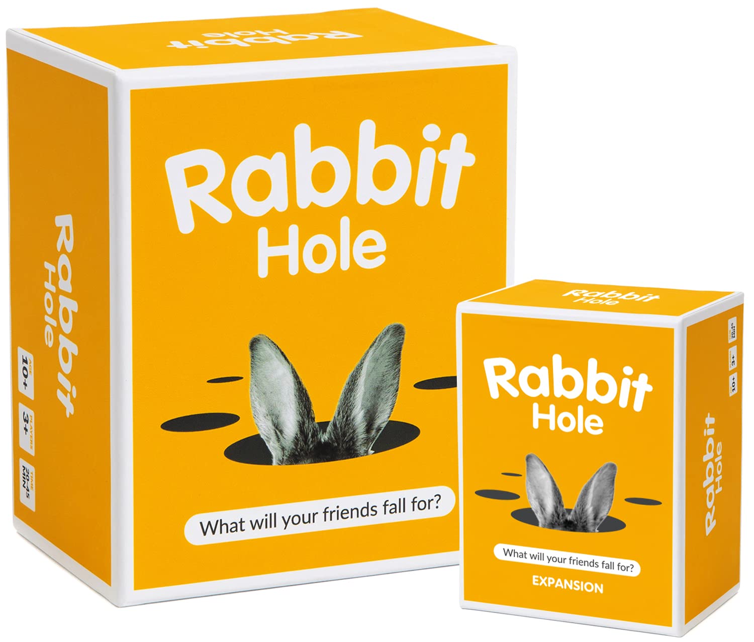 RABBIT HOLE Party Game + Expansion Set - The “What Will Your Friends Fall for?” Family Card Game - for Kids, Tweens, Teens, College Students, Adults, Fun Parties and Board Games Night with Your Group