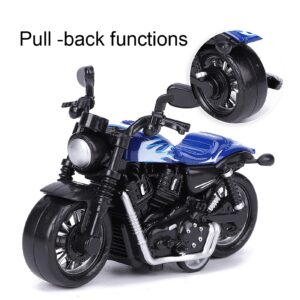 Motorbike Model, Alloy Small Motorcycle Model Pull Back Car Model Cake Ornaments