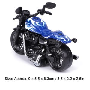 Motorbike Model, Alloy Small Motorcycle Model Pull Back Car Model Cake Ornaments