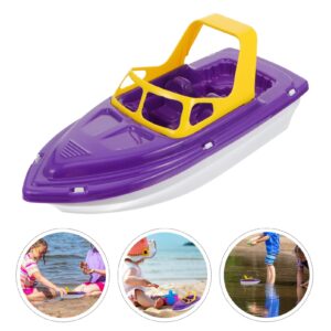 Zerodeko Plastic Race Boat Toy, Bath Boat Toy Kids Shower Bathing Toys Floating Bath Toy Boat Boat Pool Toy for Kids, Birthday Gift, Pretend Play