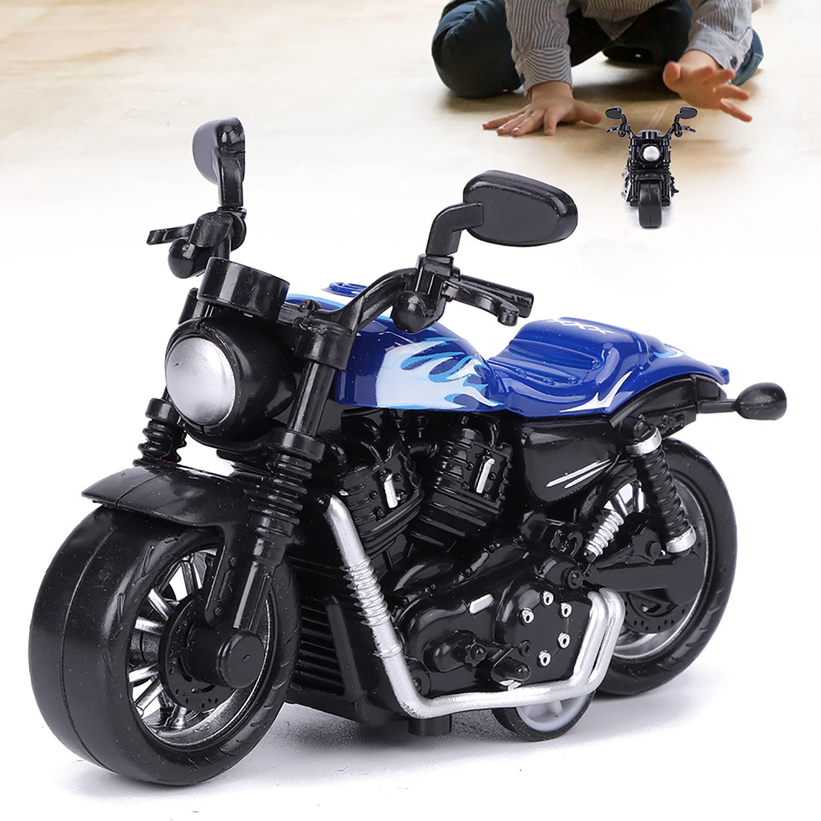 Motorbike Model, Alloy Small Motorcycle Model Pull Back Car Model Cake Ornaments