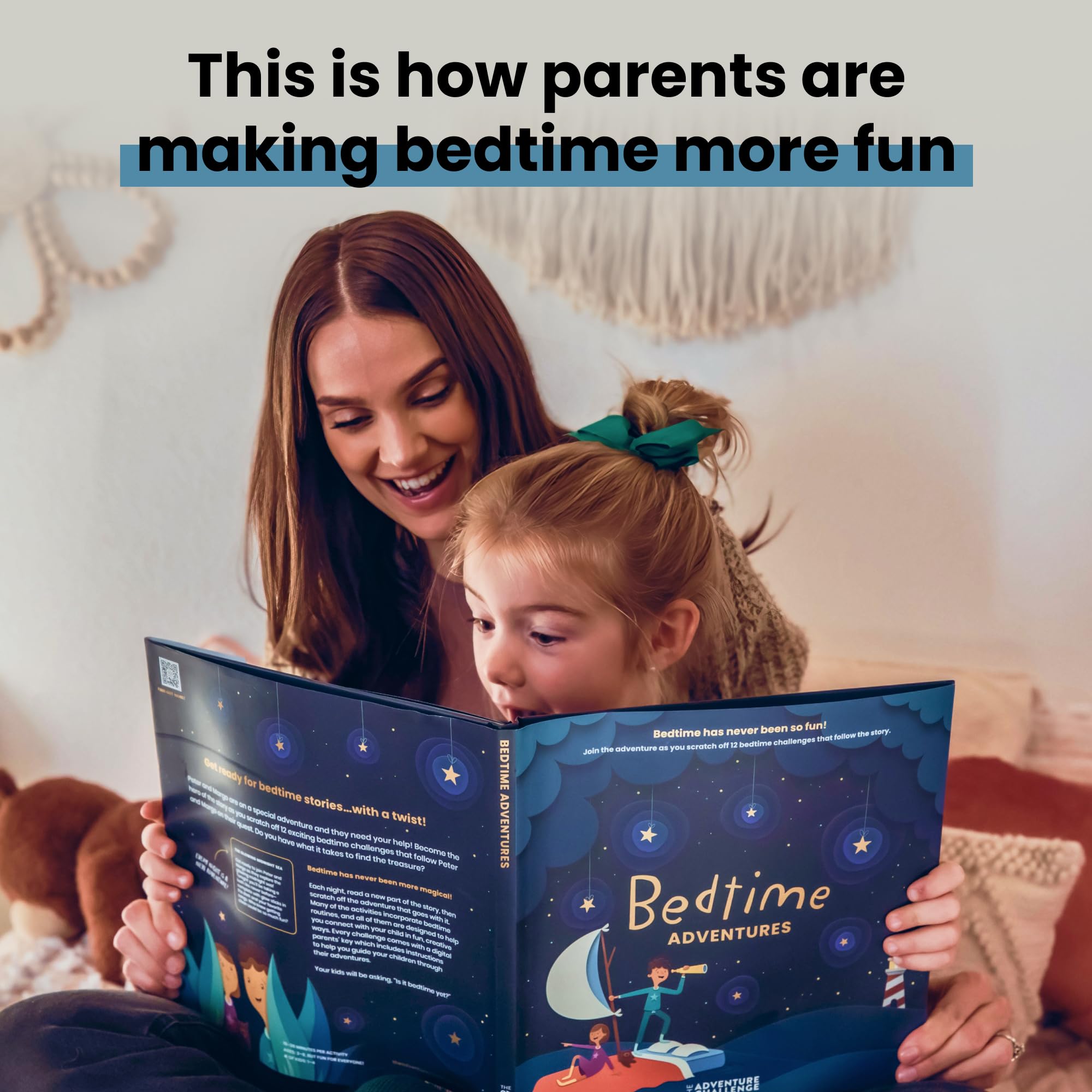 The Adventure Challenge Bedtime Adventures, Includes 12 Exciting Bedtime Challenges, Bedtime Story Book for Kids & Toddlers, Engaging Book for Parents & Children