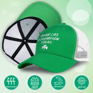 St. Patrick's Day Clover Baseball Cap Adjustable Trucker Hat Fashion Dad Hat Sports Hat St. Patrick’s Day Gift