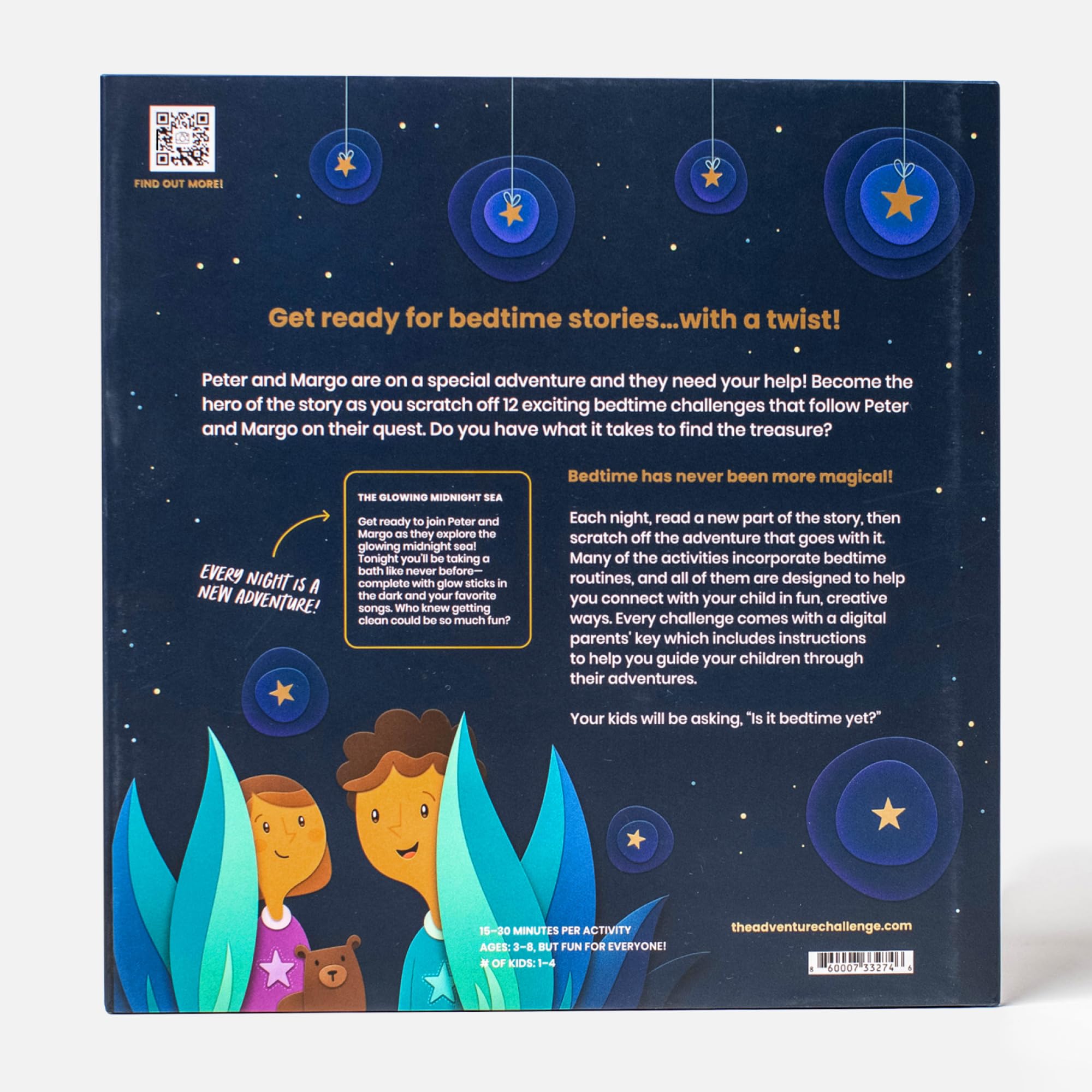 The Adventure Challenge Bedtime Adventures, Includes 12 Exciting Bedtime Challenges, Bedtime Story Book for Kids & Toddlers, Engaging Book for Parents & Children