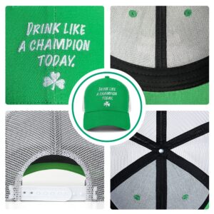 St. Patrick's Day Clover Baseball Cap Adjustable Trucker Hat Fashion Dad Hat Sports Hat St. Patrick’s Day Gift