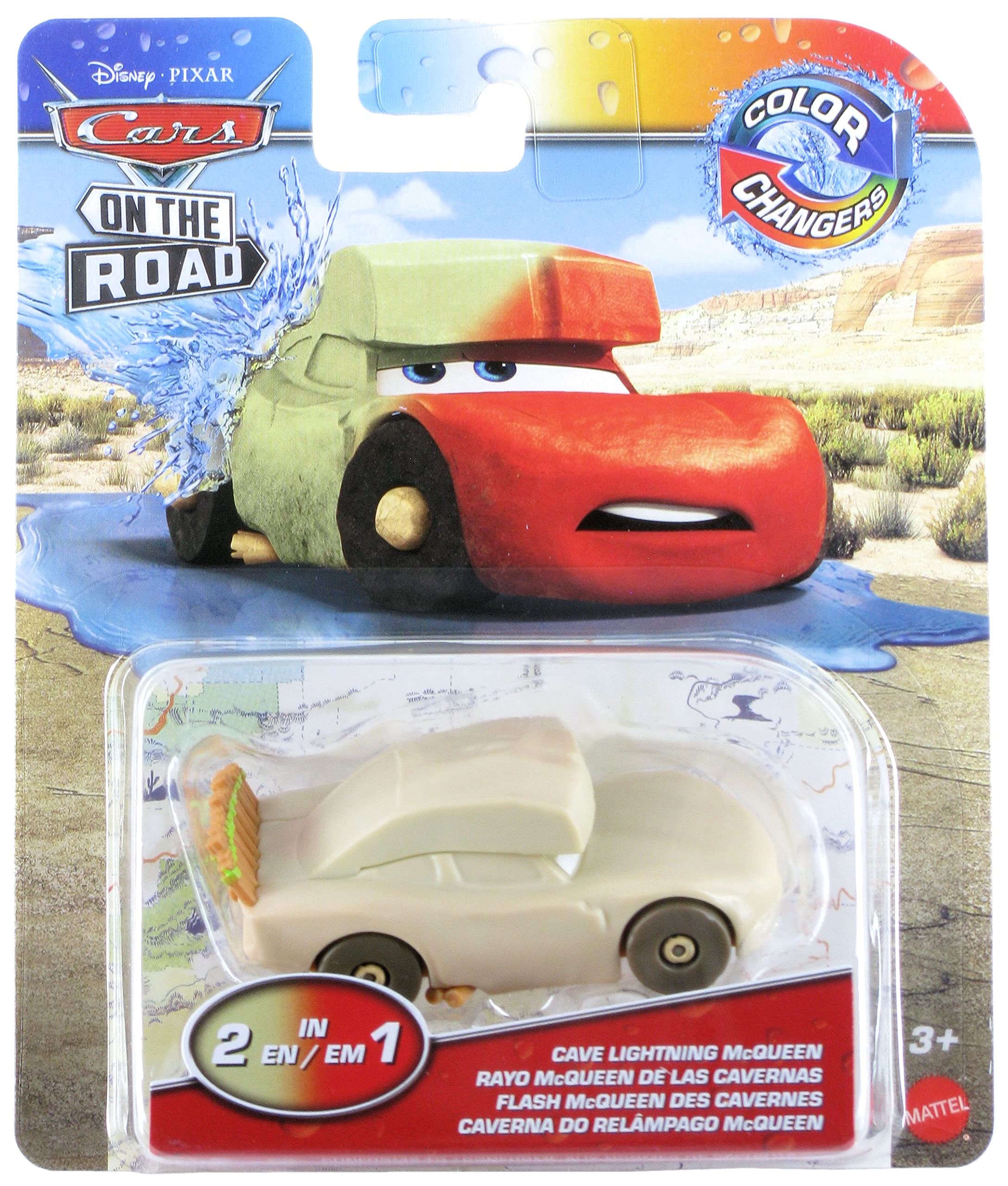 Disney Cars Toys Color Changers 2022 Cars On The Road Cave Lightning McQueen