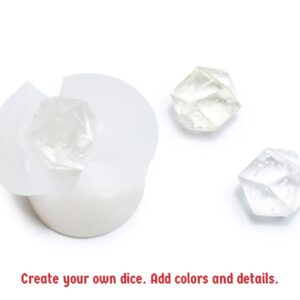 Hexers D20 Dice Mold: Make The Iconic Dice Yourself with Epoxy for Tabletop games. Mould is Compatible with Pathfinder d&d RPG DND and Dungeons and Dragons. Polyhedral Sharp Edge Dice