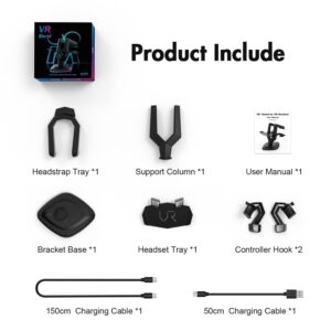 AMVR Bought Together Charging Dock and Earbuds Earphones for Oculus Quest 2