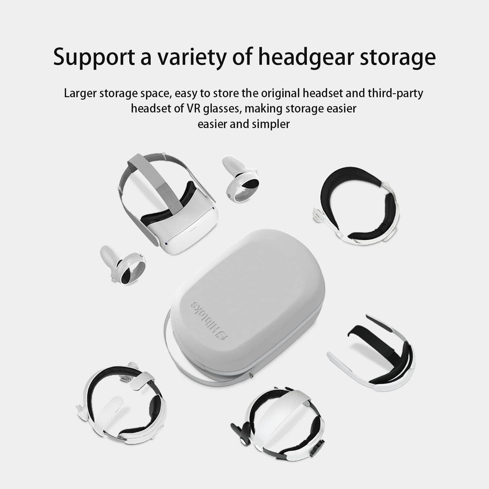 for Pico4 Intelligent VR Glasses Carry Case/Storage Bag, Large Capacity Travel Carrying Box Accessories for Pico 4 VR Headset, All-in-one Head Wear Storage Bag