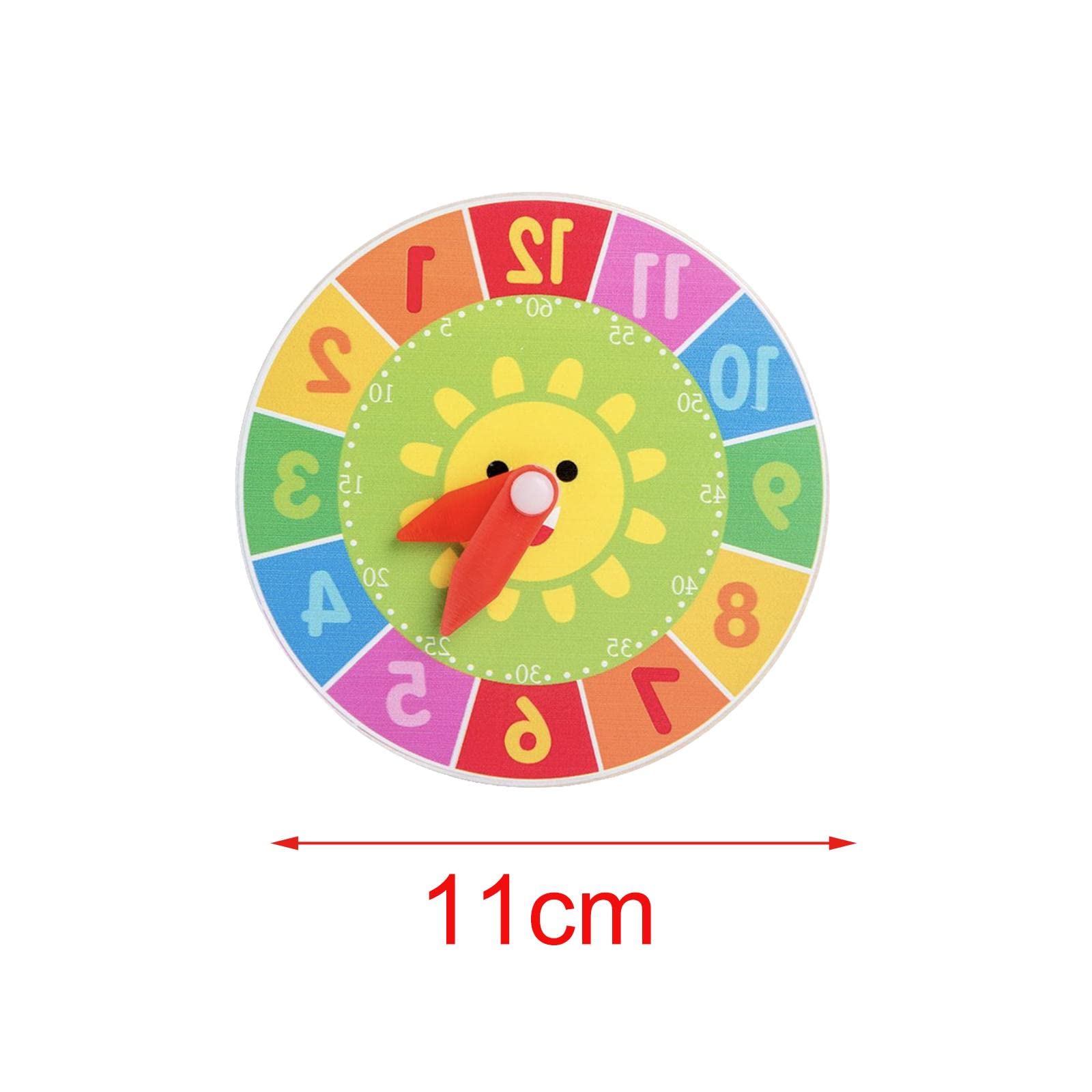 2 Pieces Montessori Busy Board Accessories Clock Cognition Toy for Children Toddlers Boy