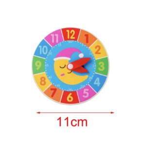 2 Pieces Montessori Busy Board Accessories Clock Cognition Toy for Children Toddlers Boy