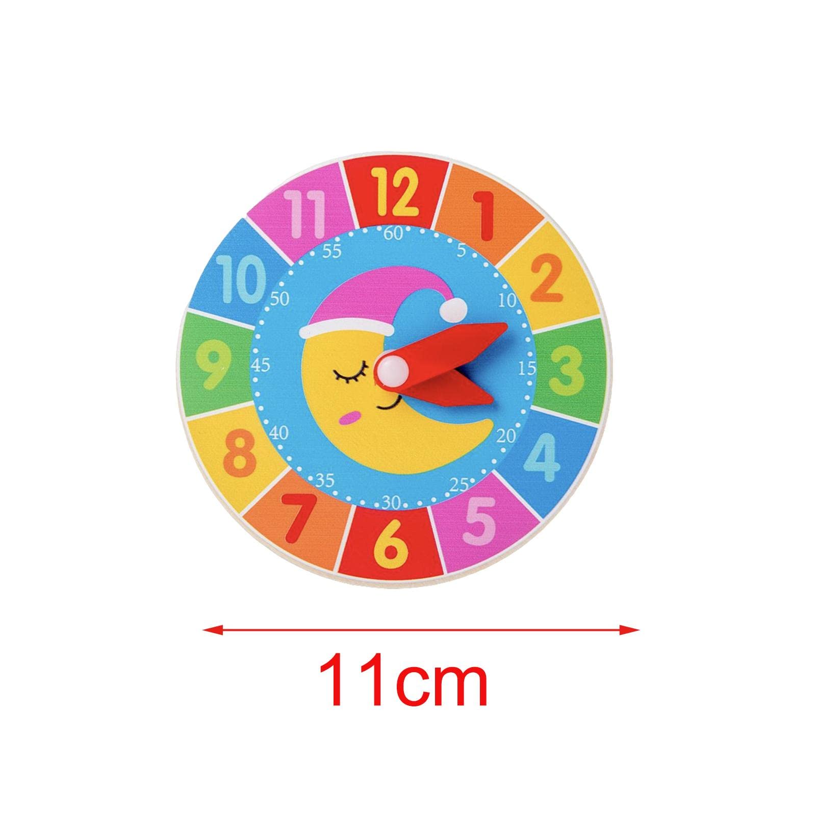 2 Pieces Montessori Busy Board Accessories Clock Cognition Toy for Children Toddlers Boy