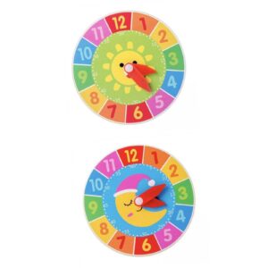 2 pieces montessori busy board accessories clock cognition toy for children toddlers boy