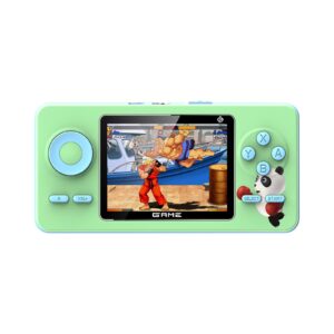 handheld game consoles, 2.6 inch lcd color screen games consoles built-in 520 classic games with rechargeable battery, portable game consoles tv-out support, christmas gift for children (green)