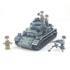 general jim's german panzer iv military iron empire ww2 tank building blocks bricks set