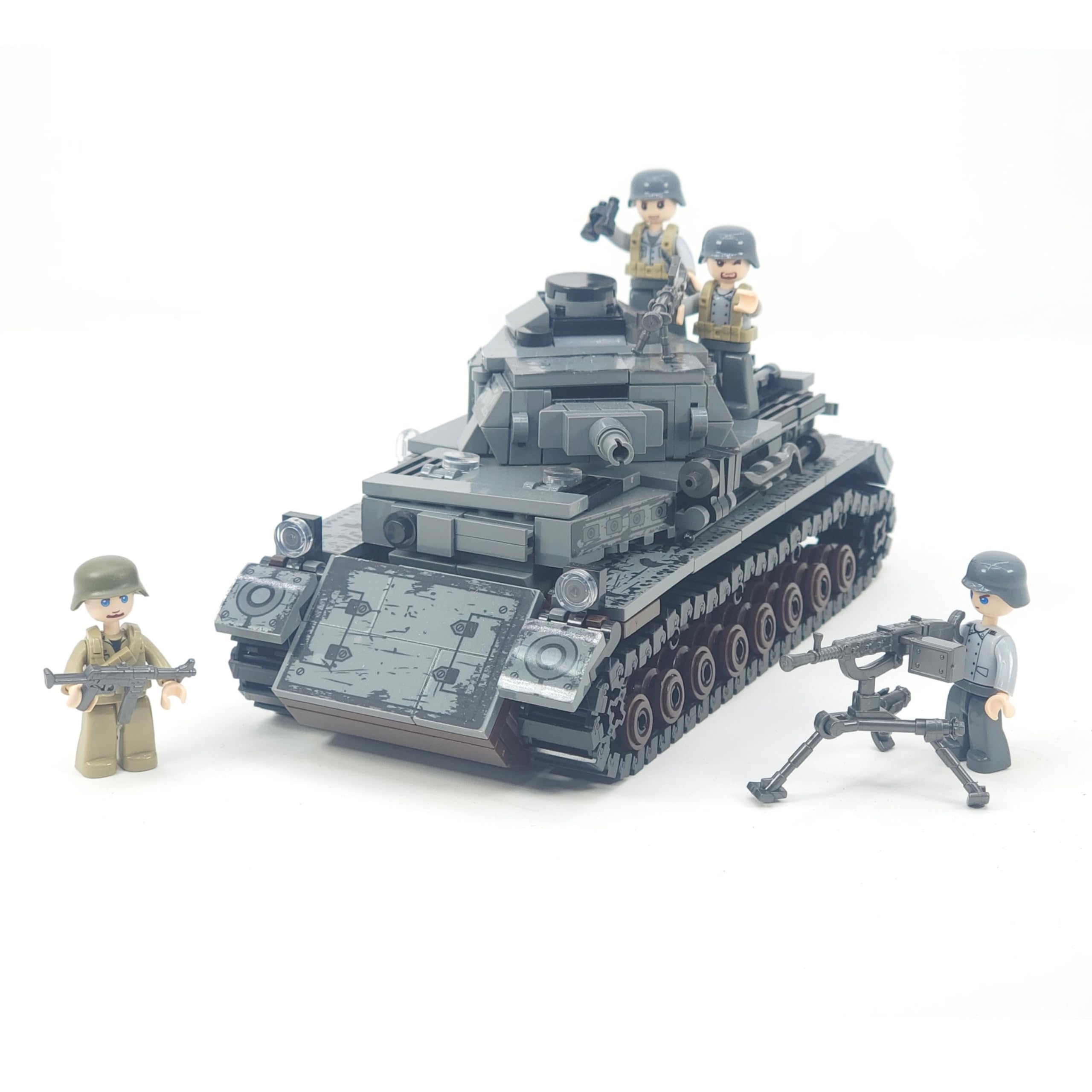 General Jim's German Panzer IV Military Iron Empire WW2 Tank Building Blocks Bricks Set