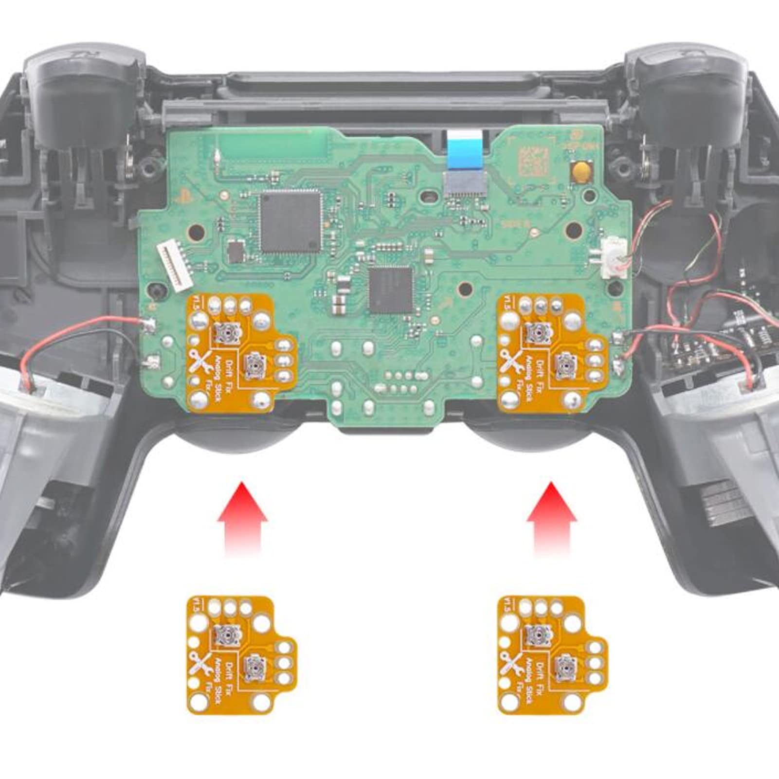 Controller Analog Stick Drift Fix Modfor for , 10Pcs Universal Gamepad Joystick Drift Repair Board,3D Thumb Stick Drift Fix Mod for Game Handle