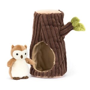 Jellycat Forest Fauna Owl Stuffed Animal, 7.5 inches | Bird Plush Toy | Classic Children's Gift