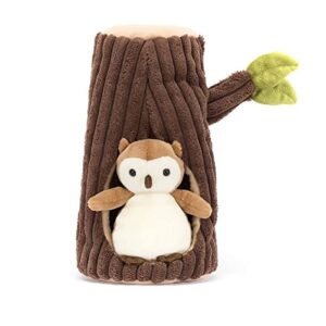 Jellycat Forest Fauna Owl Stuffed Animal, 7.5 inches | Bird Plush Toy | Classic Children's Gift