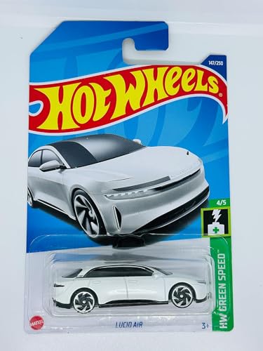 Hot Wheels 2022 - Lucid AIR - White - HW Green Speed 4/5 - 147/250