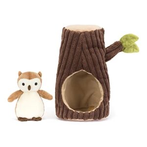 Jellycat Forest Fauna Owl Stuffed Animal, 7.5 inches | Bird Plush Toy | Classic Children's Gift