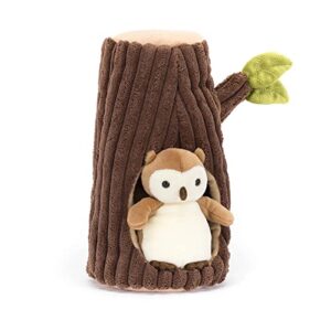 jellycat forest fauna owl stuffed animal, 7.5 inches | bird plush toy | classic children's gift