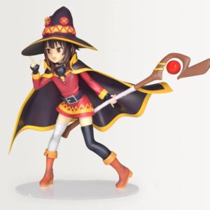 QAHEART Anime Megumin/Aqua Action Figure Model Statue Collectibles Toy Desktop Ornaments (20cm, Megumin-C)