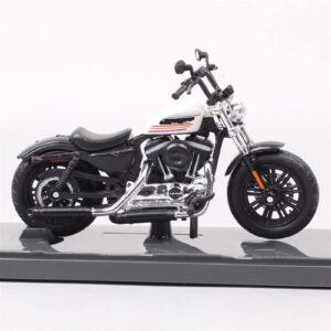 NJCORE 1/18 Scale Small 2018 HD Forty-Eight Special Diecasts & Toy Vehicles Motorcycle Street Bike Sportster Toy White Replicas