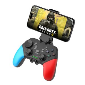 joso wireless mobile gaming controller for iphone, android, ipad, tablet, pc, phone controller with phone clip supports cloud game, cod mobile, genshin immpact, remote player gamepad