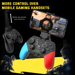 Joso Wireless Mobile Gaming Controller for iPhone, Android, iPad, Tablet, PC, Phone Controller with Phone Clip Supports Cloud Game, COD Mobile, Genshin Immpact, Remote Player Gamepad