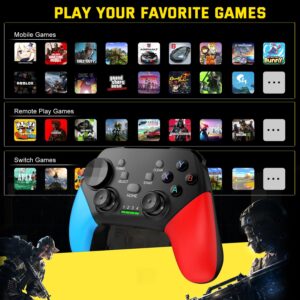 Joso Wireless Mobile Gaming Controller for iPhone, Android, iPad, Tablet, PC, Phone Controller with Phone Clip Supports Cloud Game, COD Mobile, Genshin Immpact, Remote Player Gamepad