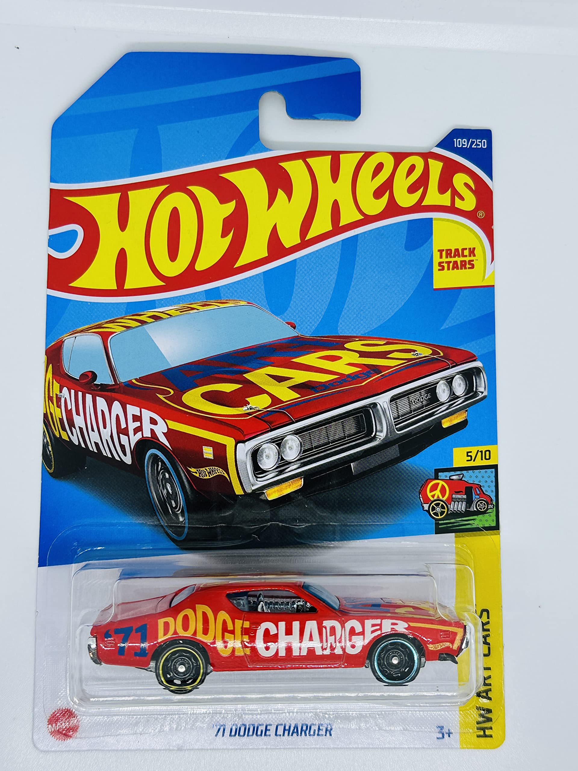 Hot Wheels 2022 - '71 Dodge Charger - Red - Art Cars - 5/10-109/250