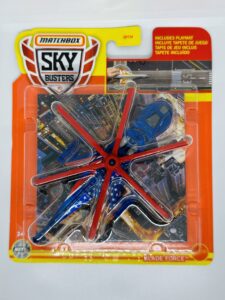 matchbox 2022 - sky busters - blade force - blue w/ stars - 33/33 - helicopter