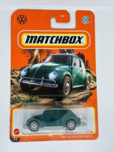 matchbox 2022 - 1962 volkswagens beetle - green - 93/100