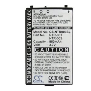 Qigenia NTR-003 Replacement Battery for Game Boy Advanced SP AGS-A-BP-USA AGS-003 DS NDS AGS-001 SAM-SPRBP(A) AGS-101 NDS GBA-SP C/AGS-A-BP-USA,BAT-GBASP-1LI NTR-001 BT-M12 Battery (850mAh/3.7V)