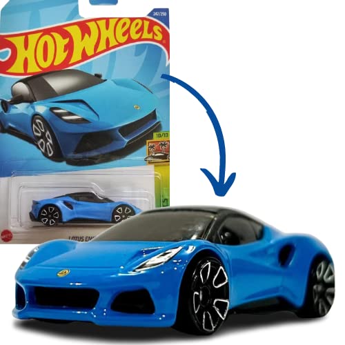 Hot Wheels 2022 - Lotus Emira - Blue - HW Exotics 10/10 - Mint/NrMint Ships Bubble Wrapped in a Box