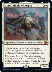 magic: the gathering - myrel, shield of argive (018) - the brothers' war