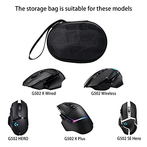 co2CREA Hard Case Compatible with Logitech G502 X Plus Lightspeed Gaming Mouse / G502 Hero High Performance Special Edition/Logitech G309 Lightspeed Wireless Gaming Mouse