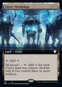 magic: the gathering - urza's workshop (051) - extended art - the brothers' war commander