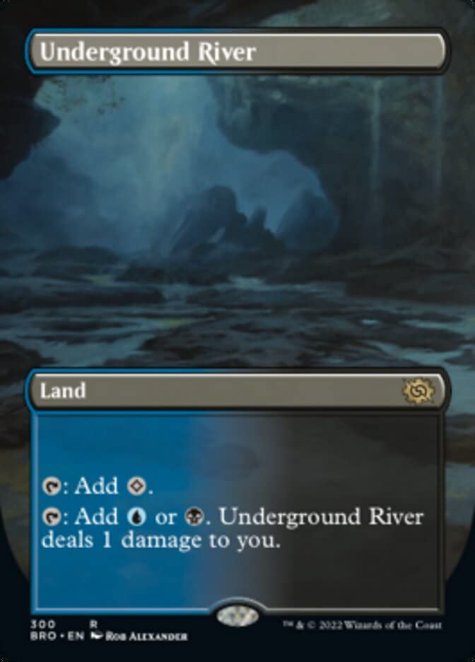 Magic: the Gathering - Underground River (300) - Borderless - The Brothers' War