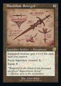 magic: the gathering - blackblade reforged (069) - schematic - the brothers' war retro artifacts