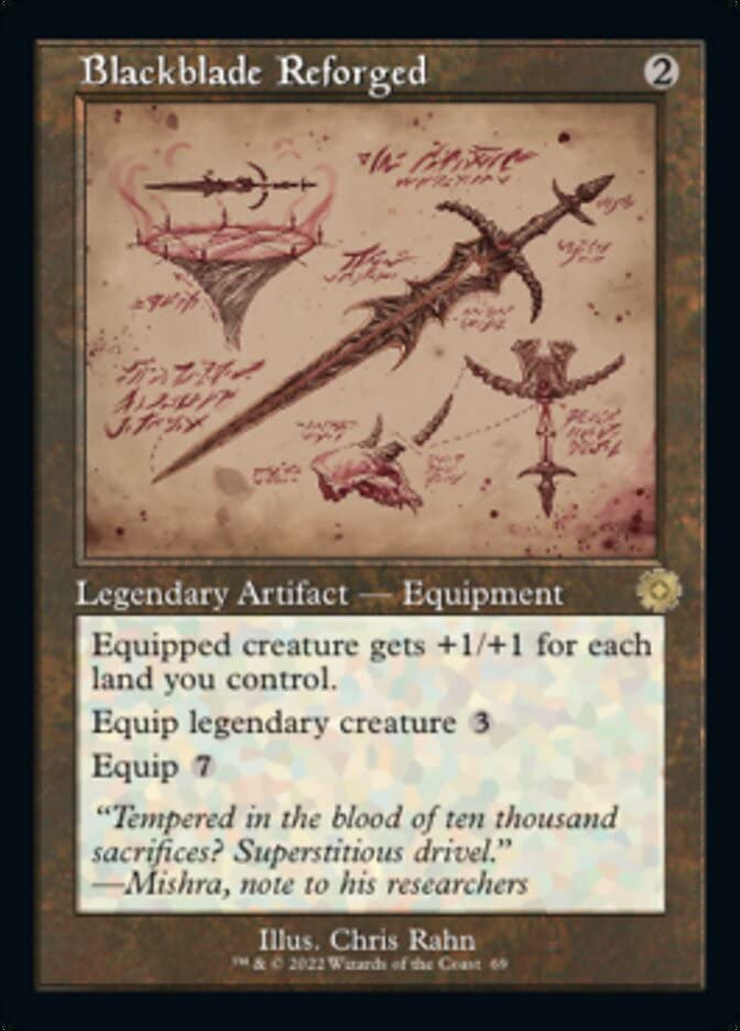 Magic: the Gathering - Blackblade Reforged (069) - Schematic - The Brothers' War Retro Artifacts