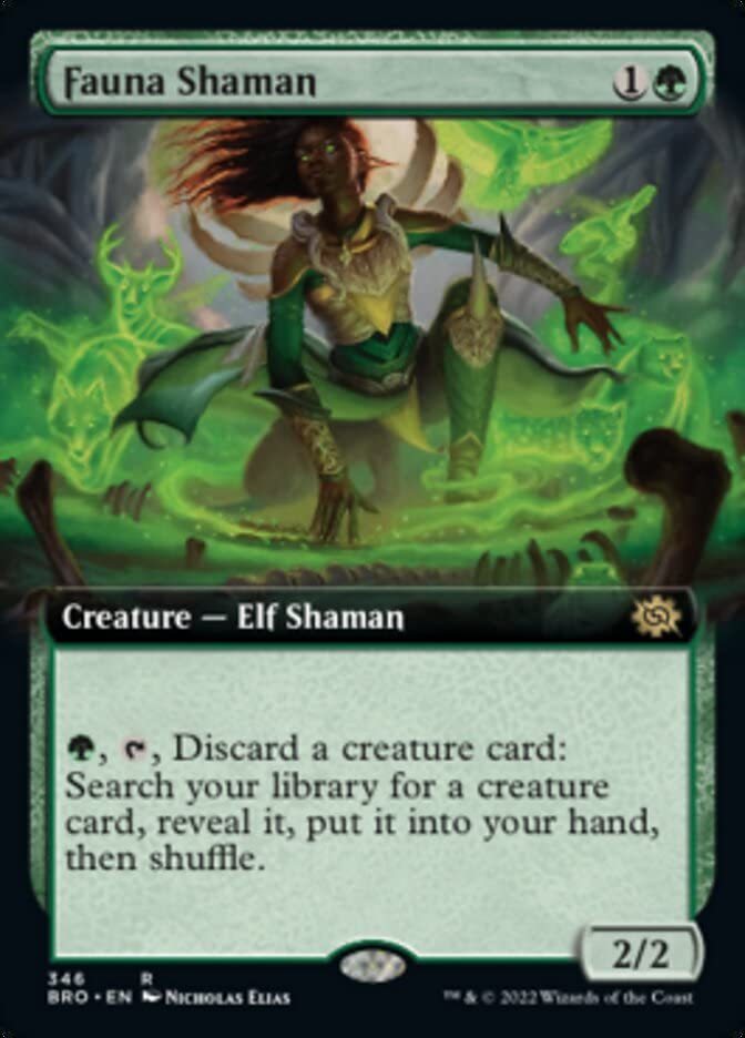 Magic: the Gathering - Fauna Shaman (346) - Extended Art - The Brothers' War