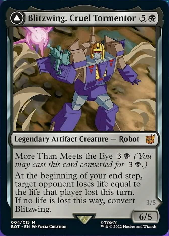 Magic: the Gathering - Blitzwing, Cruel Tormentor // Blitzwing, Adaptive Assailant (004) - Transformers