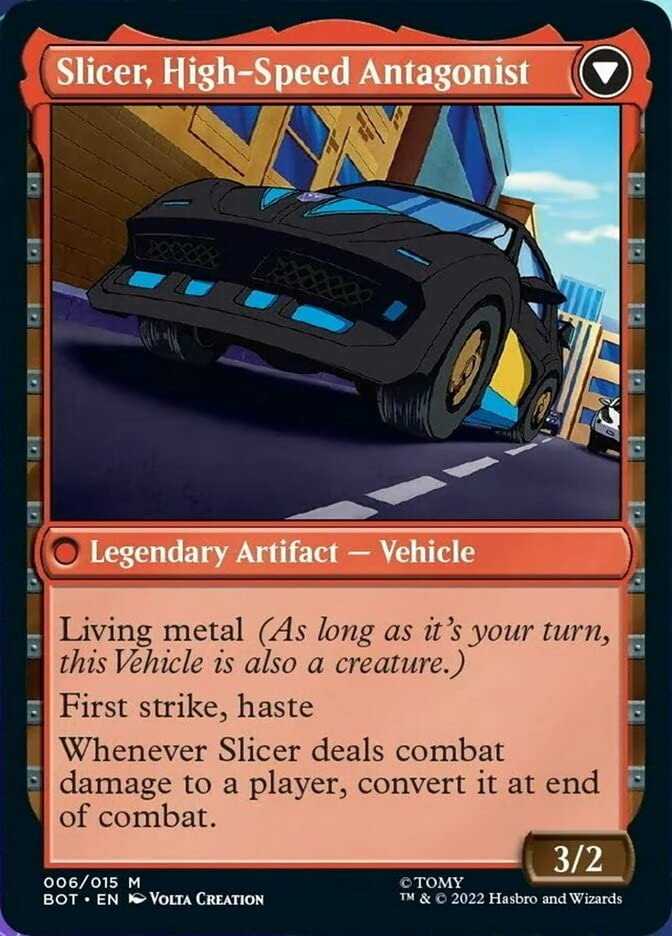 Magic: the Gathering - Slicer, Hired Muscle // Slicer, High-Speed Antagonist (006) - Transformers