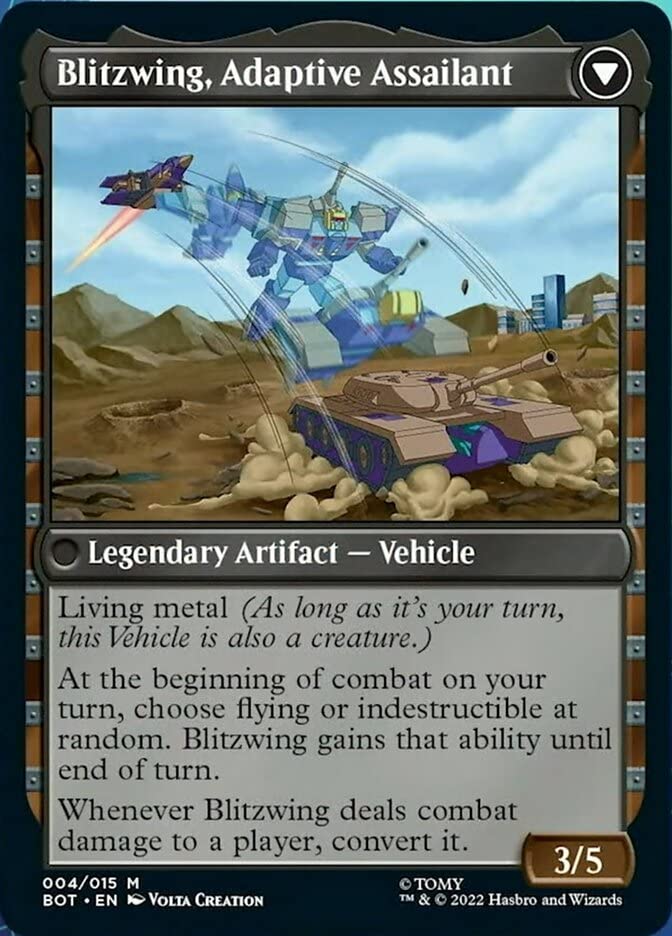 Magic: the Gathering - Blitzwing, Cruel Tormentor // Blitzwing, Adaptive Assailant (004) - Transformers