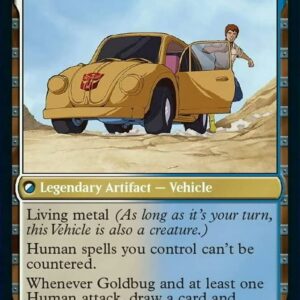 Magic: the Gathering - Goldbug, Humanity's Ally // Goldbug, Scrappy Scout (011) - Transformers