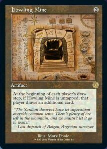 magic: the gathering - howling mine (083) - schematic - the brothers' war retro artifacts