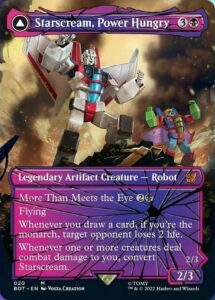 magic the gathering - starscream, power hungry // starscream, seeker leader (020) - shattered glass - transformers