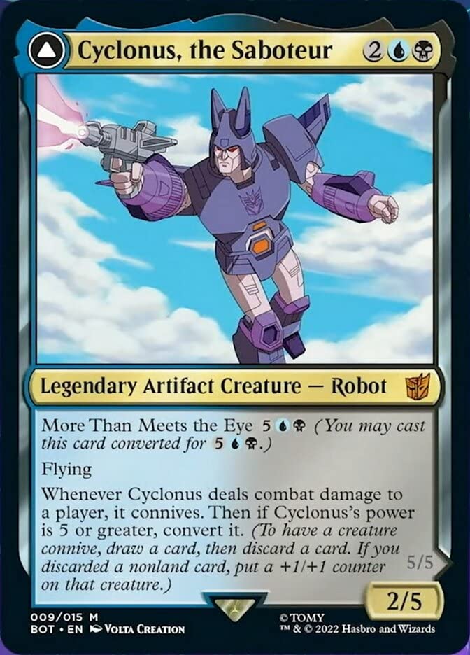 Magic The Gathering - Cyclonus, The Saboteur // Cyclonus, Cybertronian Fighter (009) - Transformers